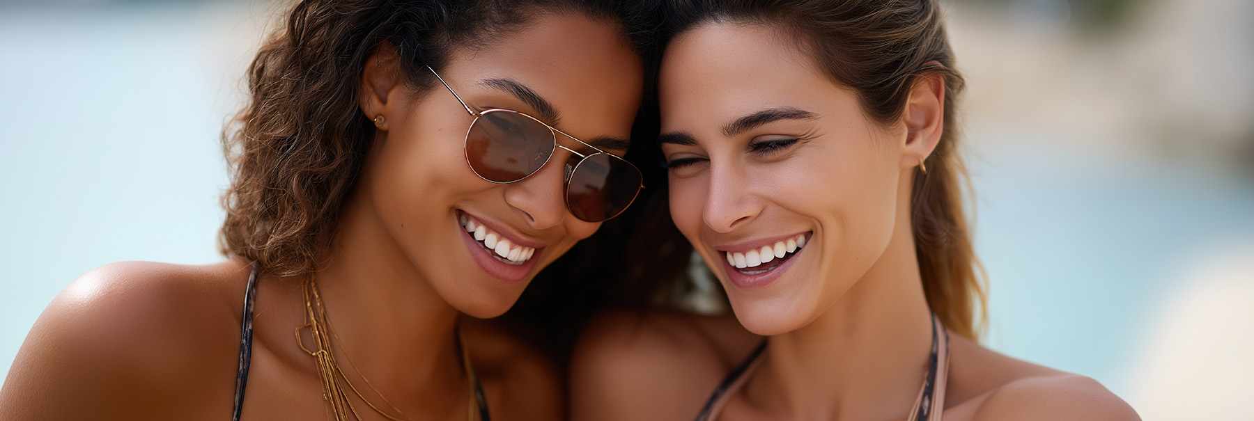 The image is a photograph of a woman with light skin, smiling at the camera. She appears to be in her late twenties or early thirties and has long hair. Her eyes are looking directly at the camera, and she is holding up her index finger near her mouth as if she s making a point or emphasizing something. The background is plain and light-colored, which suggests that this could be a stock photo used for various purposes such as advertising, personal branding, or lifestyle content.